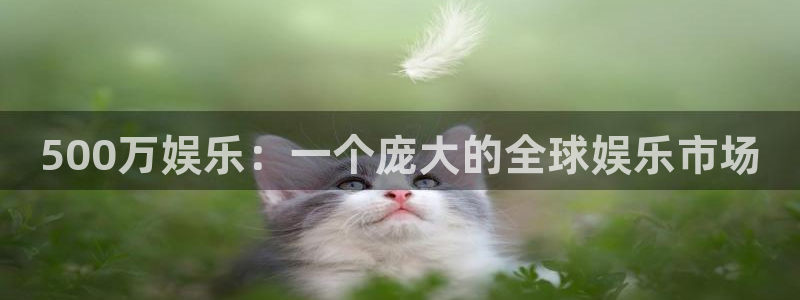 7790必发集团登录：500万娱乐：一个庞大的全球娱乐市场