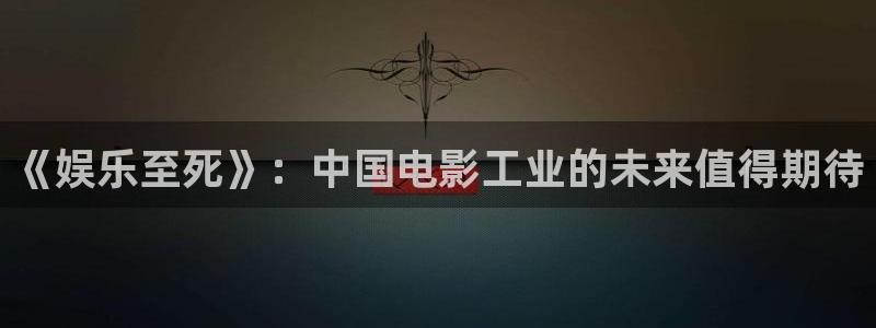 7790cnm必发集团：《娱乐至死》：中国电影工业的未来值得期待