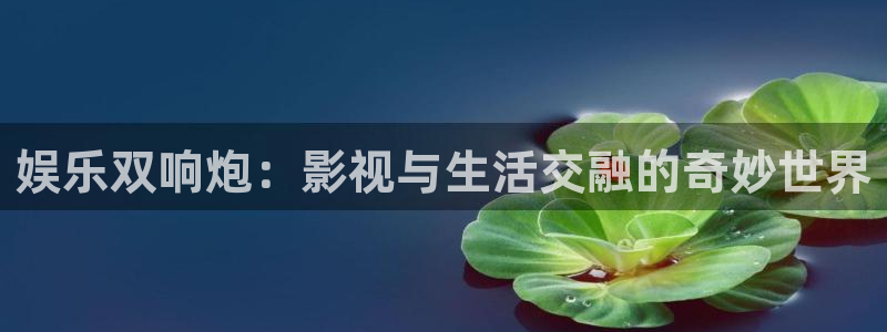 必发集团7790会员：娱乐双响炮：影视与生活交融的奇妙世界